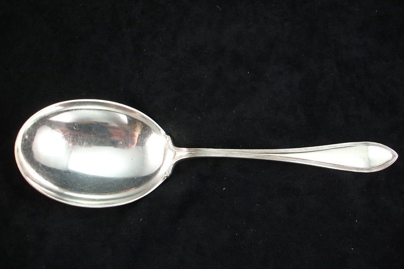   Caldwell & Co. Large Sterling Silver Spoon w/Anti Tarnish Sleeve