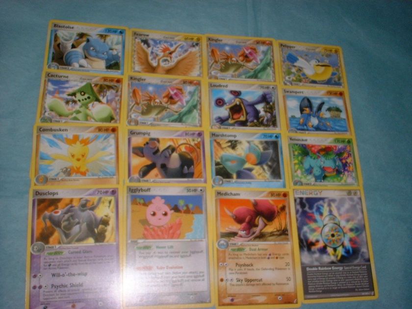   Ex CRYSTAL GUARDIANS POKEMON 16 CARD SET Blastoise Venusaur +  