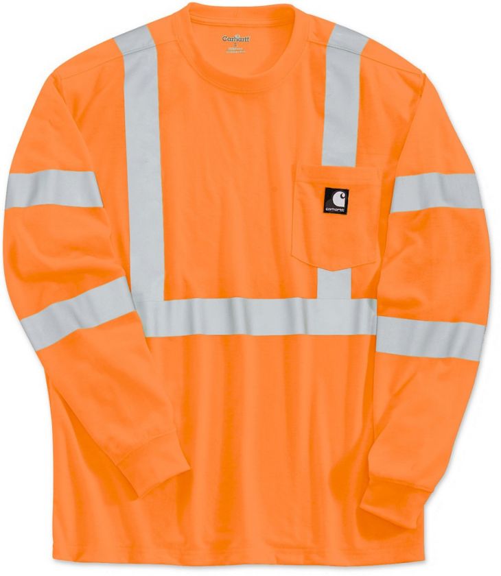 Carhartt K257 BOG Hi Vis Class 3 Long Sleeve T Shirt  