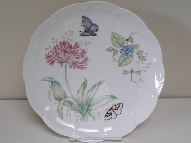 LENOX BUTTERFLY MEADOW DINNER PLATE EASTERN TAILED BLUE  