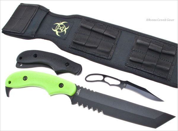   Killer Famine Tanto Combat/Fighting Knife + Bonus Knife MOLLE  