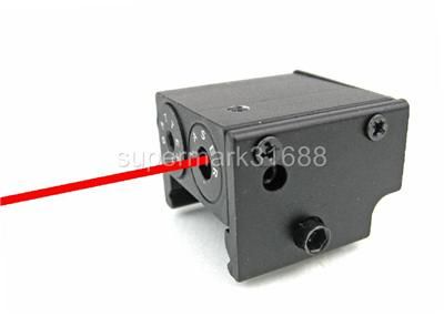 Tactical Mini Pistol Red Dot Laser Sight Scope Rail Weaver/Picatinny 