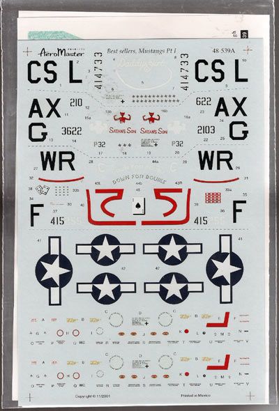 Aeromaster 48539 Best Sellers Mustangs Pt.I  