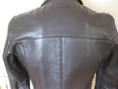 NWOT PRADA Italian Designer Brown Leather Mens Jacket Coat ART SYV133 