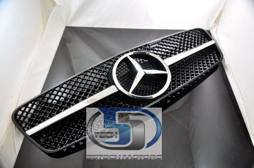 Mercedes Benz W203 C230 C320 C280 C220 C32 Grill Grille 1 Single Fin 