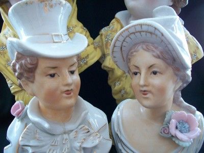   LADY HEAD VASE BUSTS FIGURINE VINTAGE BOOKEND STATUE HEADVASE  