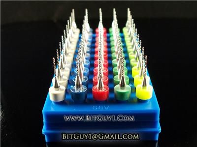 50 Piece Solid Carbide Micro Drill Bit Set Jewelry_S5A  