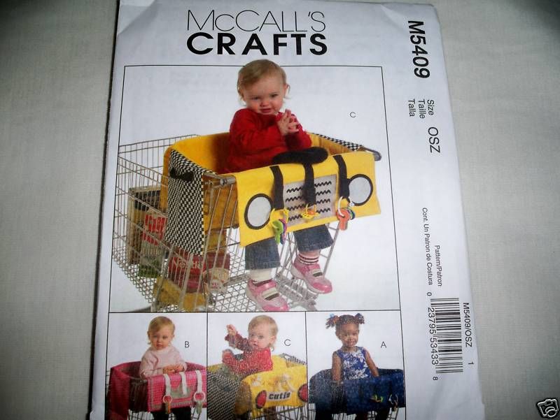 PATTERN CHILD SHOPPING CART LINER 3 STYLES M5409  