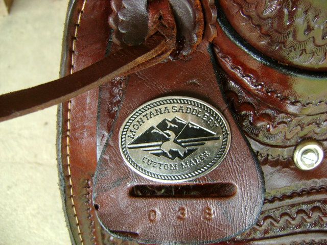 STUNNING NEW HEAVY DUTY 16 MONTANA WESTERN WADE ROPING ROPER LEATHER 