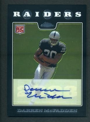 2008 Topps Chrome Darren McFadden Rc Rookie Auto  