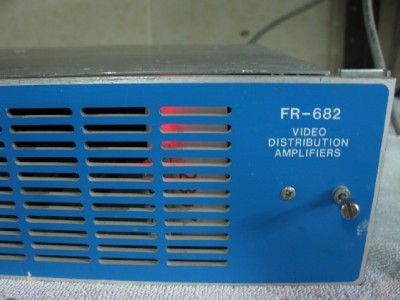 Leitch FR 682 Video Distribution Amplifier 681PS 230V  