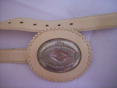 NICE) FRED COEN   SANTA FE Belt & Buckle LEATHER  