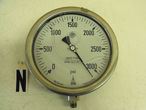 MCDANIEL CONTROLS INC. 3000 PSI PRESSURE GAUGE  