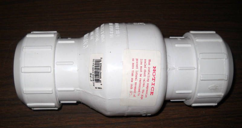 LITTLE GIANT 2 SWING CHECK VALVE pvc 940022 CV SE2  