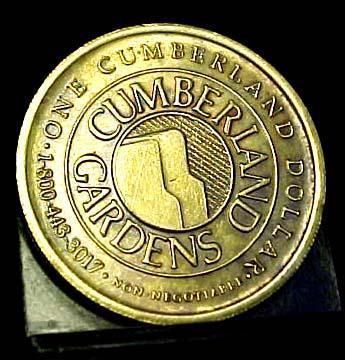 Cumberland Gardens One Cumberland Dollar Token  9207  