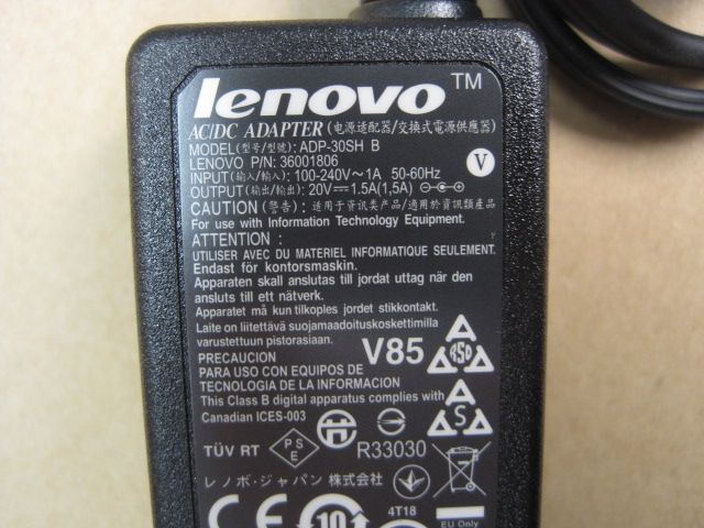 Lenovo IdeaPad S103 10 3 AC adapter charger ADP 30SH  