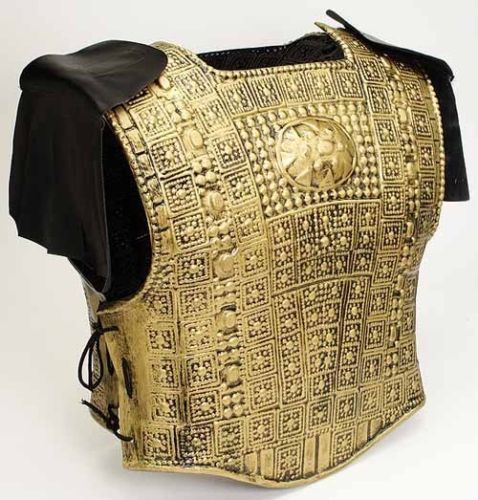 Roman Spartan Armor W Fringes Gold New 21998  