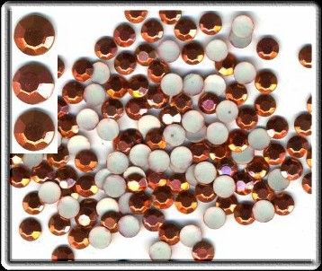 1440 pcs Rhinestuds Faceted AUTUMN 4mm Hot Fix 10gr  