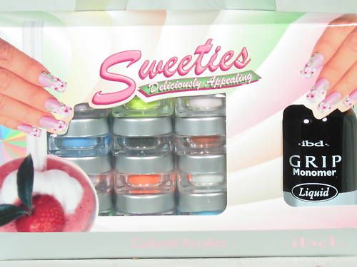 IBD Acrylic Colored Nail Kit SWEETIES Powder Liquid  