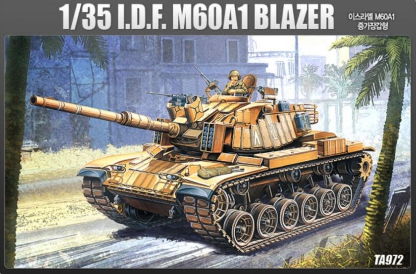 JJHOBBY] 1/35 ACADEMY IDF MBT M60A1 BLAZER TANK  