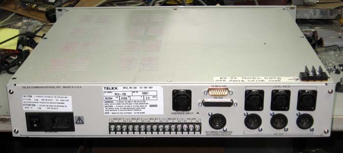 TELEX RTS RCU 100 OVERRIDE IFB RECEIVE CONTROL UNIT  