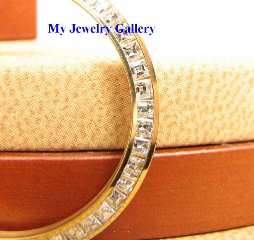 18K Y GOLD BAGUETTE DIAMOND BEZEL FOR MID  SIZE ROLEX  