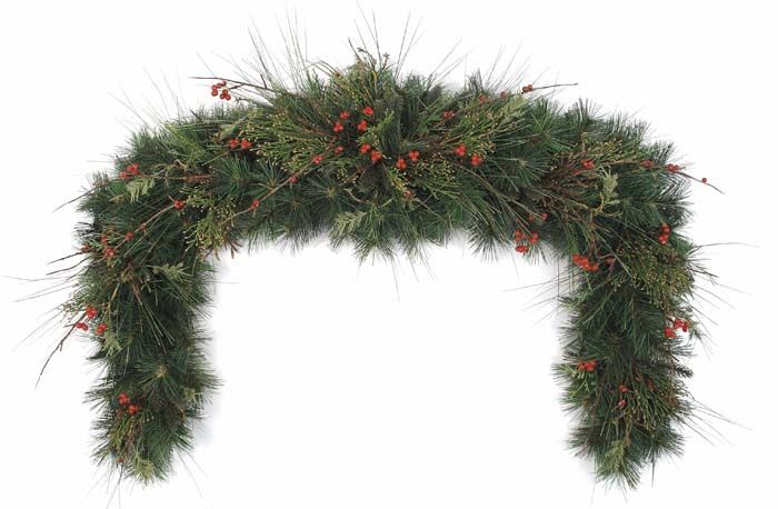 this christmas mixed pine mantle swag is a great holiday accent for 