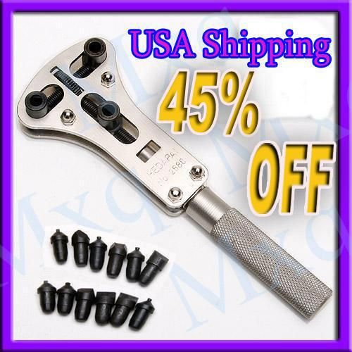 New Watch Case Opener Tool Back Remover Wrench Boxset  