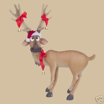 FUNNY CHRISTMAS REINDEER LIFE SIZE STANDING 4.5FT  