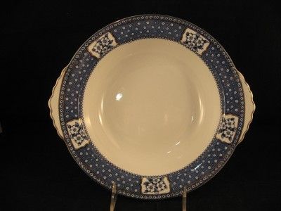 TILL & SONS BURSLEM ENGLAND BLUE & WHITE RIMMED VEGGIE  