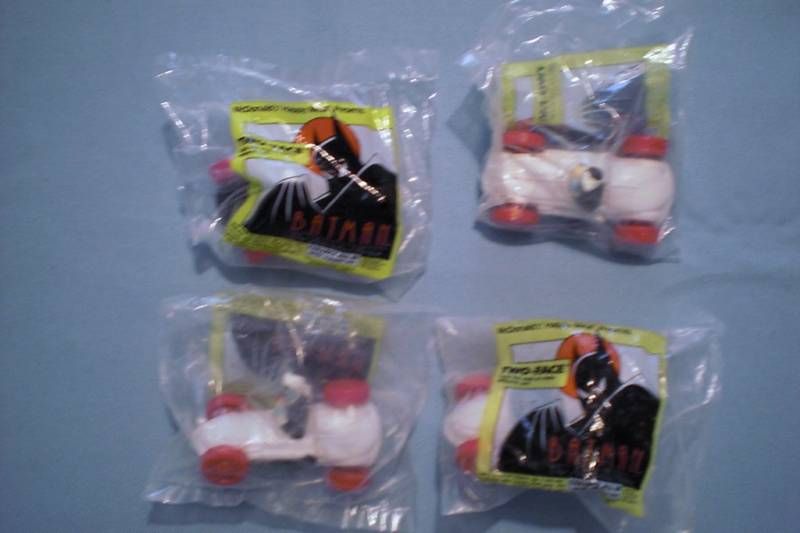 McDonalds 1993 Batman Series TwoFace Lot of 4 MIP  