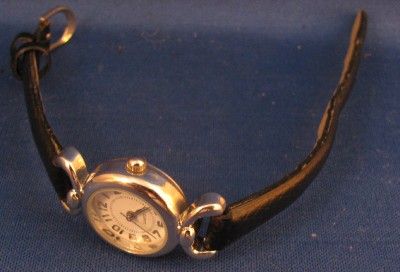 NICE LADIES (BRIGHTON LOOK) QUARTZ WATCH.MUST L@@K . BLACK & SILVER 