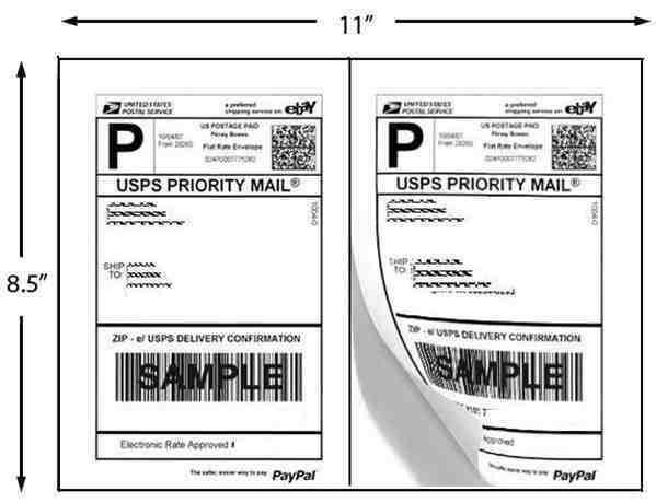   Address Label Half Sheet 8.5 x 5.5 white  Comp Avery 5126 Price