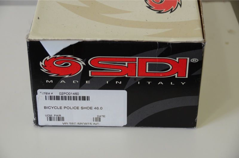 Sidi Police shoes boots new size 46 11.5 black   NOS  