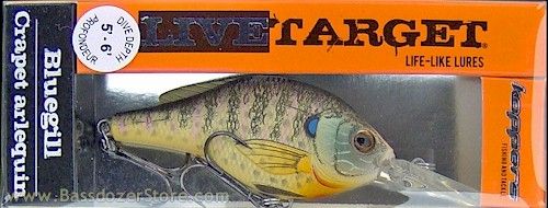 Koppers Bluegill ~ Flat Sided Crankbait ~ Large Medium Diver ~ Natural 