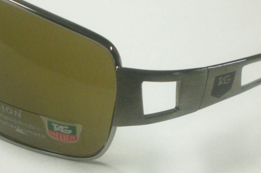 TAG HEUER SPEEDWAY 0203 RUTHENIUM 201 SUNGLASSES POLAR  