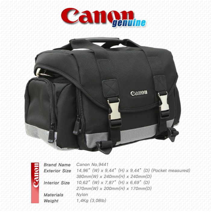 NEW Canon 9441 DSLR SLR Camera Bag 5D 7D 50D 40D 500D  