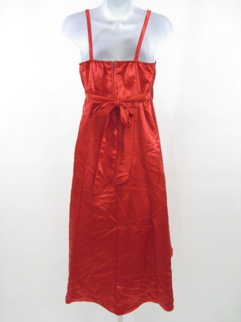 LILY DRESS Red Satin Sleeveless Dress Shawl Sz Girls 14  