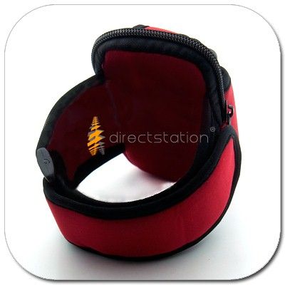 RED Armband Case Cover Wallet Blackberry Bold 9900 9930  