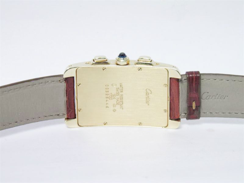 18K Cartier Tank Americana Yellow Gold Watch  