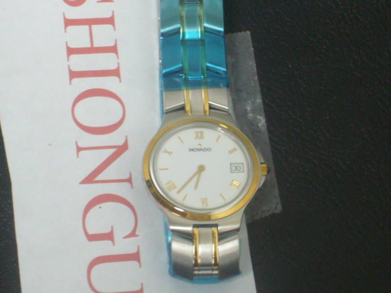 NIB MOVADO Lady White Dial Gold Roman 2tone SUPER SAL  