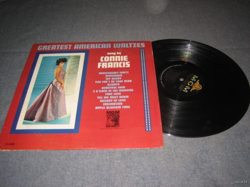 Greatest American Waltzes Sung By Connie Francis Album  