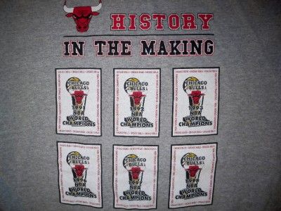 VTG BULLS XL T SHIRT LARGE 1991 1998 NBA Champion  