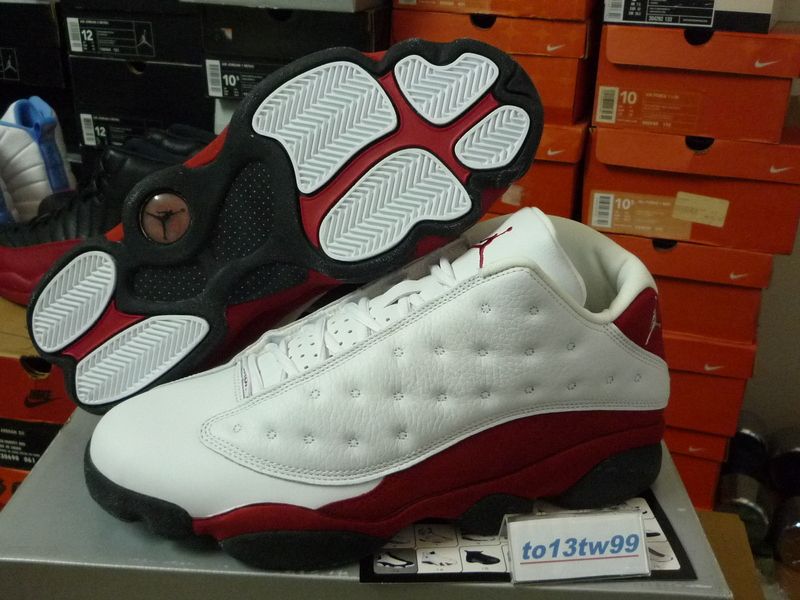 2005 AIR JORDAN XIII 13 RETRO LOW WHITE RED SAMPLE PE SZ 10 DS XI 11 