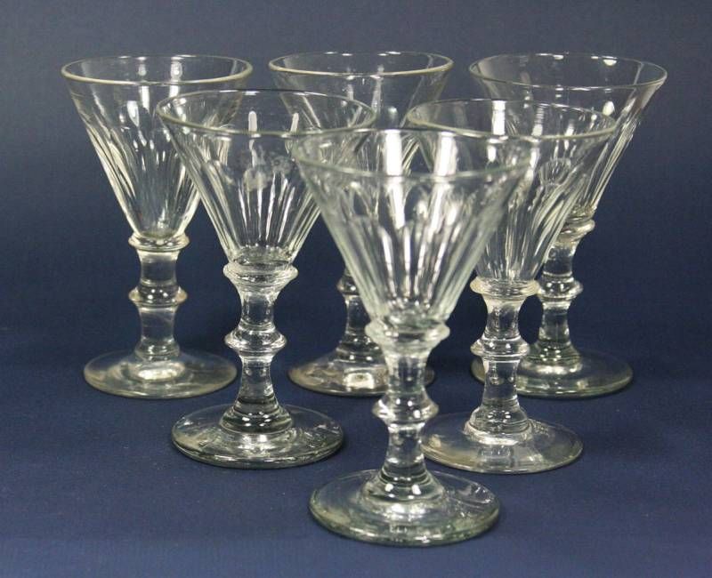 antique 19th C. 1820, Dessert Wine Glass, 6 available  