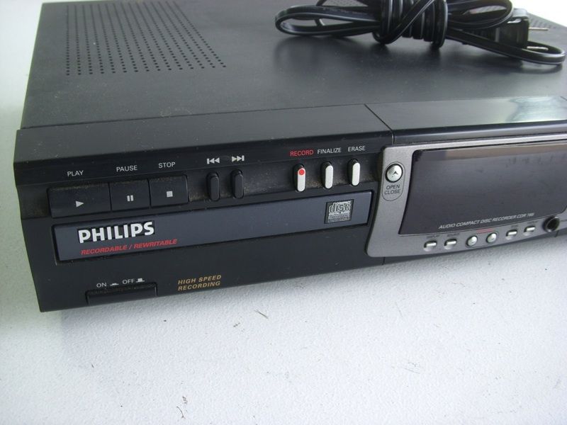 Philips CDR765 Dual Tray CD Audio Recorder Burner  