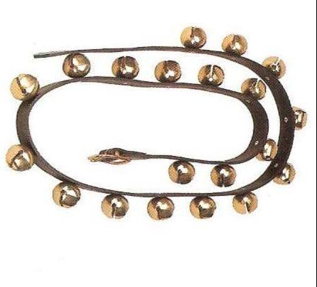 Horse Harness Sleigh Bell Strap 20 Bells with Buckle  