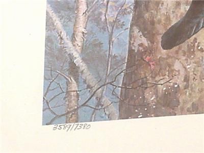   Smith 1st of State PA Duck Stamp Print   Wood Ducks Signed   