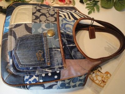   JEAN LEGACY LEATHER SIG C ERGO L & ROOMY PATCHWORK TOTE BAG  