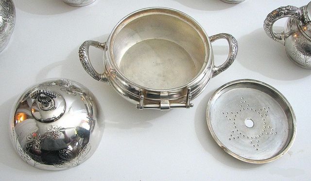 Antique Victorian Era Silver Coffee Tea Service 8 piece  